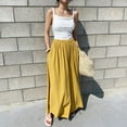 thumbnail image 1 of SIYUDAN Pants For Women Women Casual Pants Yellow Adult Womens Pants Women Lounge Pants Wide Leg Pants For Women Women Fall Pants, 1 of 5