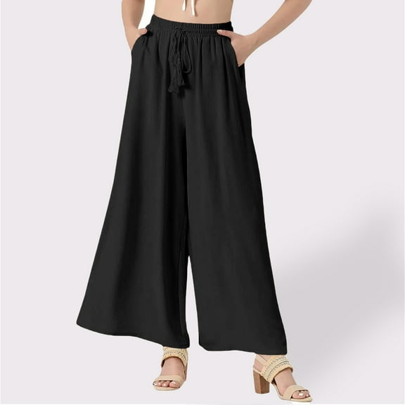SIYUDAN Pants For Women Women Pants Casual Black Adult Pants For Women Lounge Pants For Women Wide Leg Lounge Pants Womens Capris For Summer
