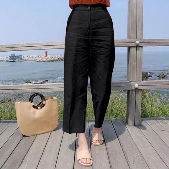 SIYUDAN Pants For Women Womens Pants Casual Black Adult Womens Pants Loose Pants Women High Waisted Pants Women Summer Outfits