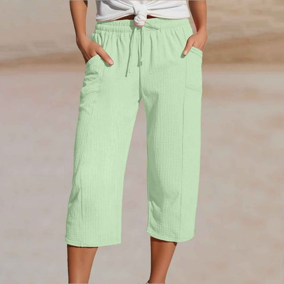 SIYUDAN Pants For Women Womens Casual Pants Light Green Adult Pants For Women Comfy Pants Women Work Elastic Waist Pants For Women With Pockets Women Fall Pants