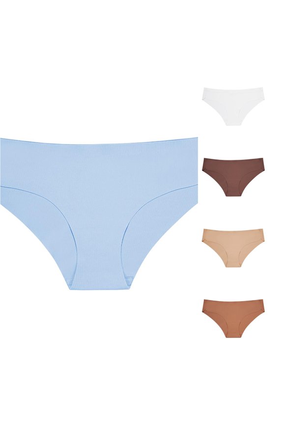 Womens Stretch Waist Seamless Briefs Underwear Comfortable Bikini Panties, Size XL