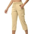 thumbnail image 1 of SIYUDAN Women Pants Business Casual Outfits For Women Beige Adult Pants Women Loose Sweatpants Women Wide Leg Elastic Waist Pants For Women Womens Fall Pants, 1 of 8
