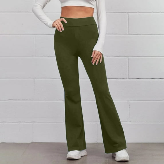 SIYUDAN Women Pants Woman Pants Casual Green Adult Trousers For Women Womens Lounge Pants Wide Legged Pants With Pockets Womens Capris For Summer