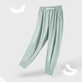 thumbnail image 1 of SIYUDAN Women Pants Woman Pants Casual Light Green Adult Baggy Pants Comfy Fit Pants For Women Wide Leg Womens Pants Fall Pants For Women, 1 of 3