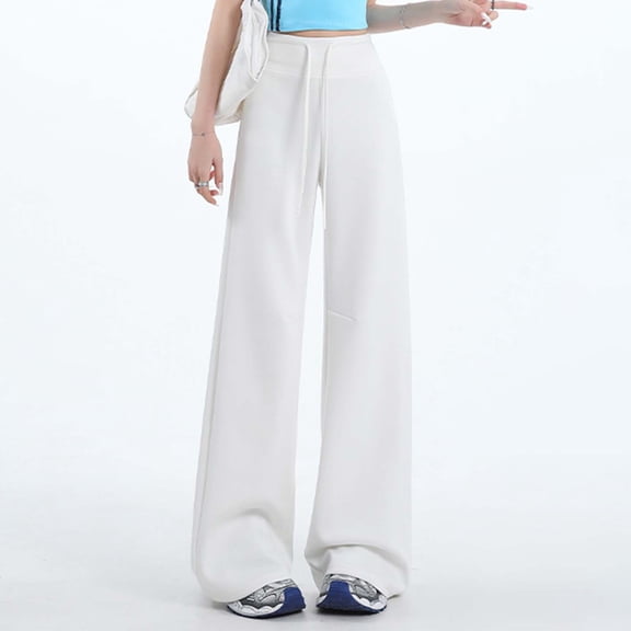 SIYUDAN Women Pants Woman Pants Casual White Adult Baggy Pants Lounge Pants For Women Wide Leg Cargo Pants For Women Womens Capris For Summer