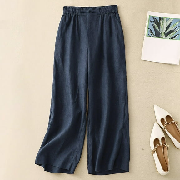 SIYUDAN Women'S Pants Business Casual Outfits For Women NavyAdult Pants For Women Loose Fitting Pants For Women High Waisted Wide Leg Pants Fall Pants