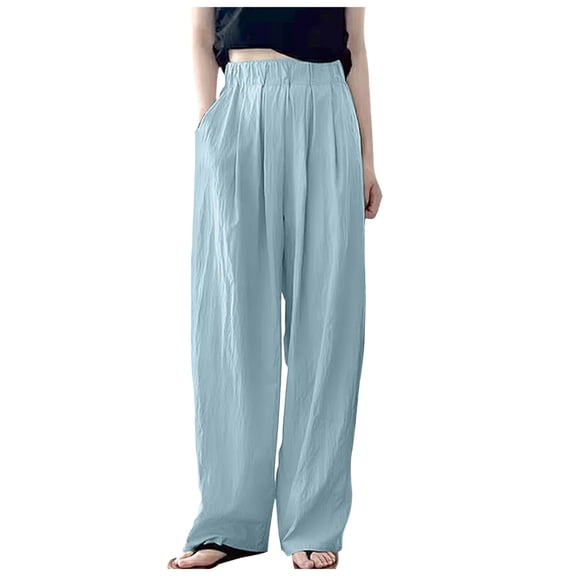 SIYUDAN Women'S Pants Business Casual Pants For Women BlueAdult Trousers For Women Comfy Pants Women Work Women Trousers High Waisted Summer Pants