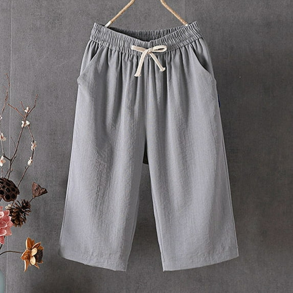 SIYUDAN Women'S Pants Casual Pants Women Grey Adult Pants Comfy Fit Pants For Women Womens Wide Leg Pants Women Summer Pants