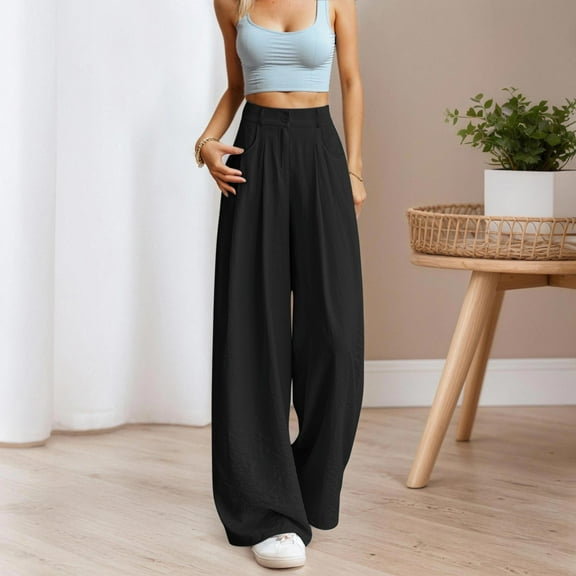 SIYUDAN Women'S Pants Ladies Casual Pants Black Adult Pants Women Women Loose Pants Cargo Pants Women High Waisted Summer Pants For Women 2025