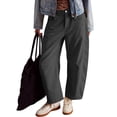 thumbnail image 1 of SIYUDAN Women'S Pants Ladies Casual Pants Dark Gray Adult Work Pants For Women Women Loose Pants High Waisted Trousers Womens Summer Outfits, 1 of 5