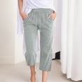 thumbnail image 1 of SIYUDAN Women'S Pants Pants For Women Casual Mint Green Adult Work Pants Women Womens Comfy Pants Wide Leg Elastic Waist Pants For Women With Pockets Women'S Fall Pants, 1 of 4