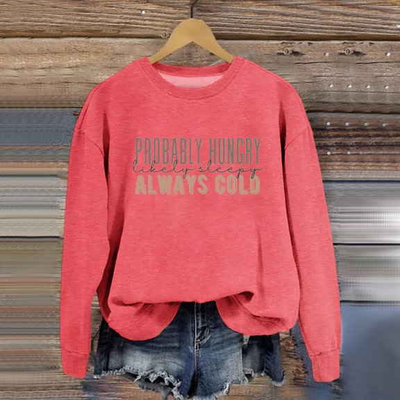SIYUDAN Women Sweatshirt Long Sleeve Sweatshirt for Women Pullover Sweatshirt RD2 Pullover Adult Cute Crewnecks for Women'S Fall Sweatshirts Sweatshirts for Women Trendy