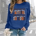 thumbnail image 1 of SIYUDAN Women Sweatshirt for Women Long Sleeve Sweatshirt Pullovers for Women Blue Pullover Adult Sweat Shirt Fall Essentials Women Clothing Street Style, 1 of 6