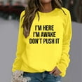 thumbnail image 1 of SIYUDAN Women Sweatshirt for Women Long Sleeve Sweatshirt for Women Long Sleeve Pullover Tops for Women Yellow Pullover Adult Sweatshirts Winter Sweatshirt for Women Trendy Clothes, 1 of 3