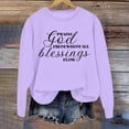 thumbnail image 1 of SIYUDAN Women Sweatshirt for Women Long Sleeve Sweatshirt Womens Pullover Tops Purple Pullover Adult Adult Crewneck Sweatshirt Cute Fall Sweatshirts Trendy Clothes, 1 of 3