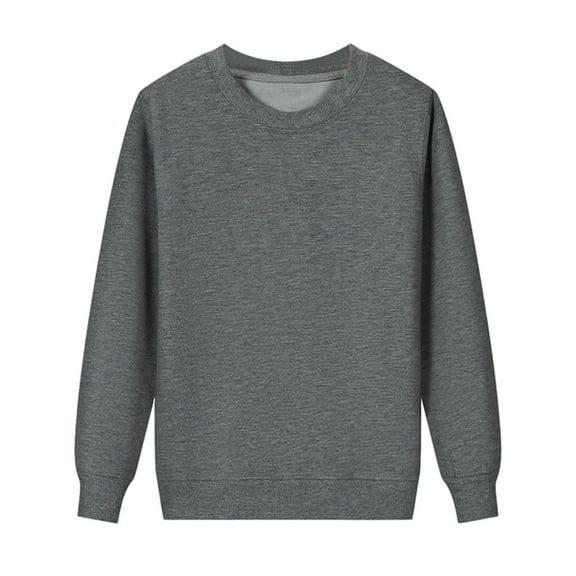 SIYUDAN Women Sweatshirt Womens Long Sleeve Sweatshirt Pullover Sweatshirts for Women Dark Gray Pullover Adult Sweatshirt Fall Clothing for Women Teens Clothes