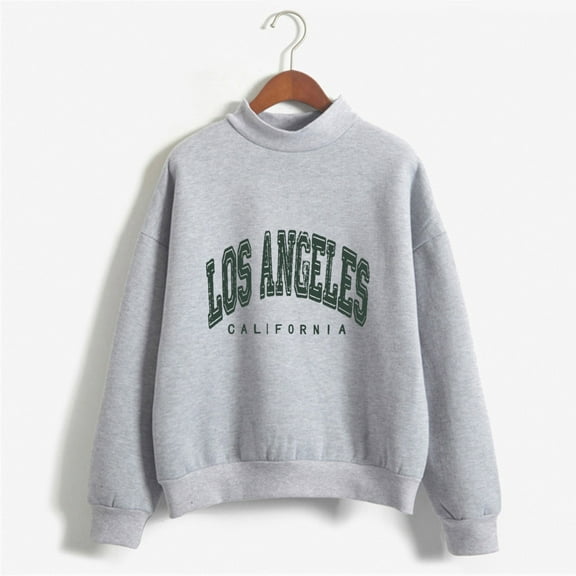 SIYUDAN Women Sweatshirts Long Sleeve Sweatshirt Womens Pullover Sweatshirt Grey Pullover Adult Sweatshirt Fall Clothing for Womens Clothes Trendy