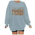 thumbnail image 1 of SIYUDAN Women’S Sweatshirt Long Sleeve Sweatshirt Women Pullover Mint Green Pullover Adult Crewneck Sweatshirts Women Fall Basics Womens Clothing Womens Clothes Trendy, 1 of 3