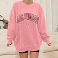 thumbnail image 1 of SIYUDAN Women’S Sweatshirt Long Sleeve Sweatshirt Womens Pullover Tops Light Pink Pullover Adult Crewneck Sweatshirts Womens Winter Sweatshirt Women Clothing, 1 of 3