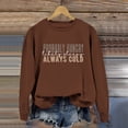 thumbnail image 1 of SIYUDAN Women'S Sweatshirt Sweat Shirts Women Long Sleeve Sweatshirt Pullover Women Coffee Pullover Adult Sweatshirt Women'S Winter Clothes Women Clothes, 1 of 3