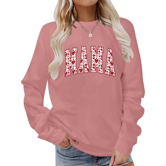 SIYUDAN Women'S Sweatshirt Sweat Shirts Women Long Sleeve Womens Pullover Pink Pullover Adult Sweat Shirt Fall Clothes Women'S Fashion