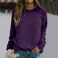 thumbnail image 1 of SIYUDAN Women’S Sweatshirt Womens Long Sleeve Sweatshirt Womens Pullover Sweatshirts Purple Pullover Adult Sweatshirt Winter Sweatshirts Women'S Clothes, 1 of 4