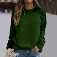 thumbnail image 1 of SIYUDAN Women’S Sweatshirt Womens Long Sleeve Sweatshirt Womens Pullover Tops Dark Green Pullover Adult Sweatshirts for Women'S Fall Clothing Womens Fashion, 1 of 4