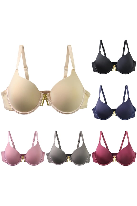 Women's Comfort Wireless Unlined Bra for Seamless Soft Cup T Shirt Everyday Wear Light Support Full Coverage Underwire, Size 90C