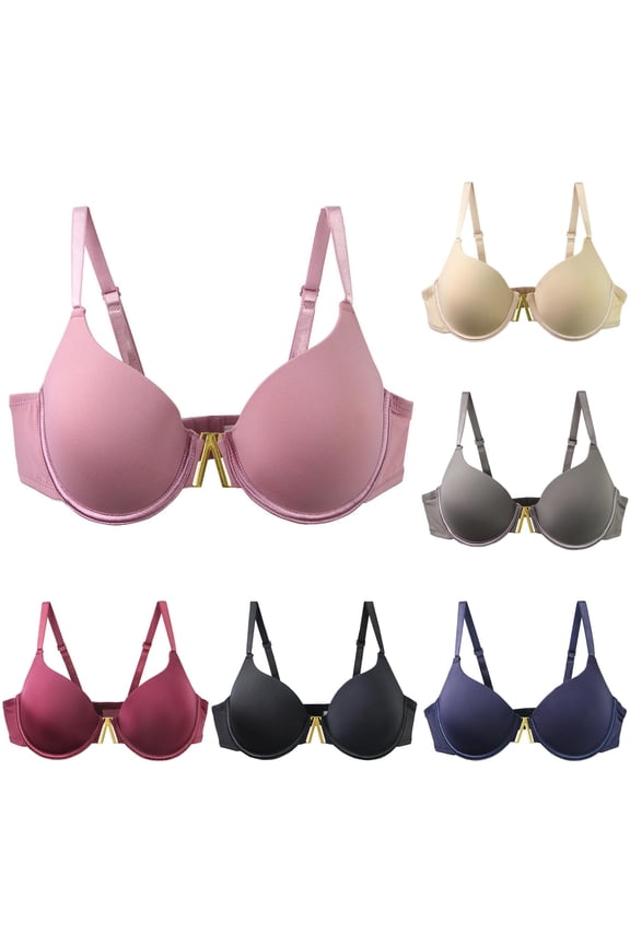 Women's Comfort Wireless Unlined Bra for Seamless Soft Cup T Shirt Everyday Wear Light Support Full Coverage Underwire, Size 90C