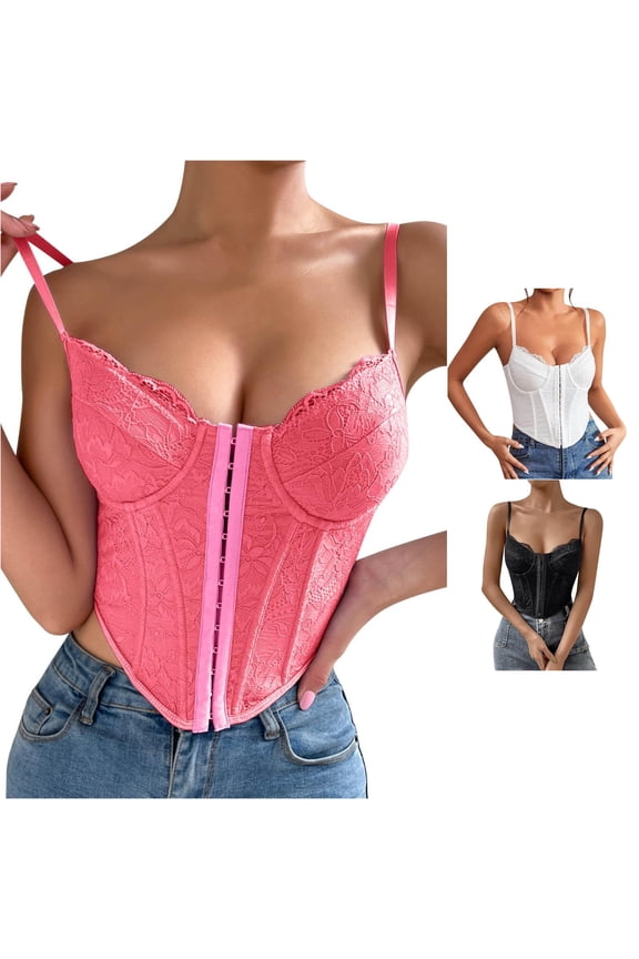 Women's Fashion Round Neck Wrapped Chest Solid Color Vest Tank Shirt Blouse Bras for Women Supportive V Neck Bras Full Coverage Tshirt Bralettes, Size XL