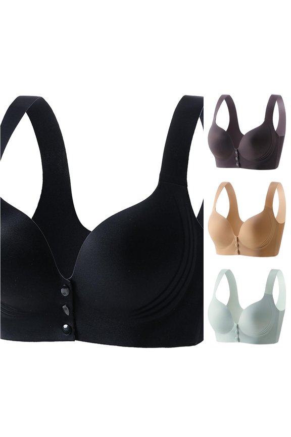 Women's Hands Pumping Maternity Nursing Adjustable Bra Bras for Women Push Up Bralette Seamless Full Coverage Bras, Size 44