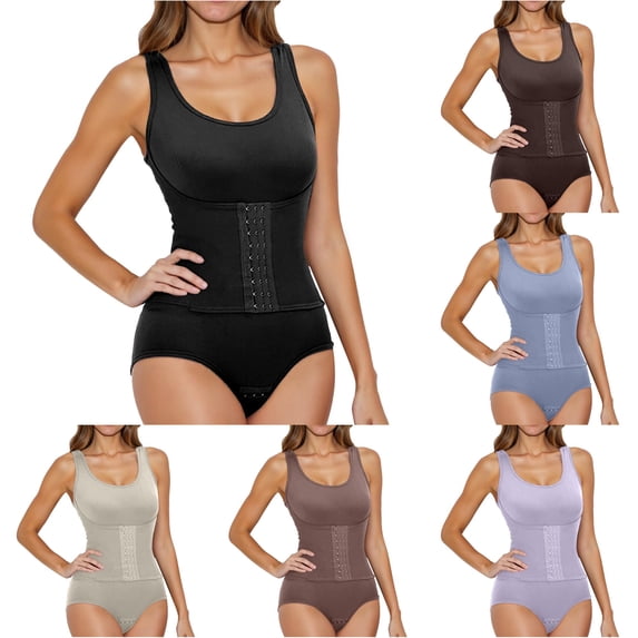SIYUDAN Women's High Waist Shapewear Bodysuit Seamless Tummy Girdle Control XXL