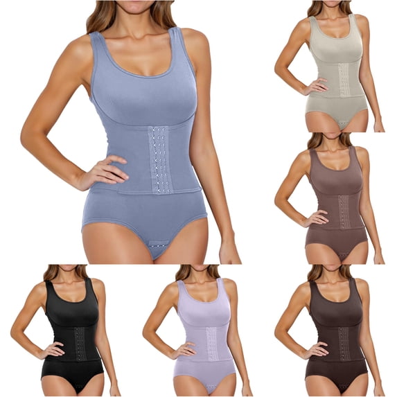 SIYUDAN Women's High Waist Shapewear Bodysuit Seamless Tummy Girdle Control XXXL