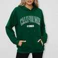 thumbnail image 1 of SIYUDAN Women's Hoodies Sweatshirts Long Sleeve Hoodie Pullover Sweatshirt Cozy Sweatshirts for WomenGreen Hoodie Y2k Womens Fall Outfits Clothes for Women, 1 of 5