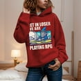 thumbnail image 1 of SIYUDAN Women's Hoodies Sweatshirts Long Sleeve Lightweight Pullover for Women Oversized Sweatshirt for WomenKhaki Sweatshirt Fall Hoodies Trending Clothes, 1 of 4