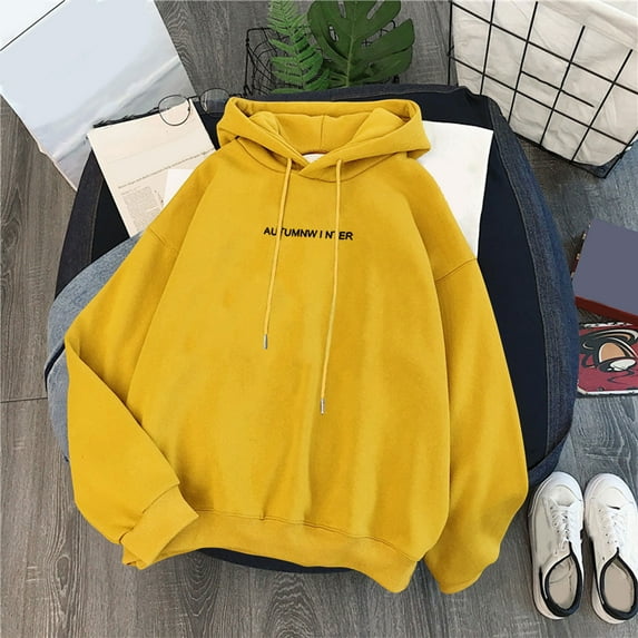 SIYUDAN Women's Hoodies Sweatshirts Long Sleeve Pullover Sweatshirts for Women Oversized Sweatshirt for WomenLight Gray Sweatshirt Fall Outfits Women Preppy Clothes