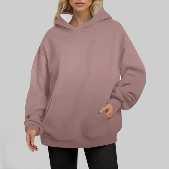 SIYUDAN Womens Hoodies Long Sleeve Hoodie for Women Pullover Oversized Hoodie for WomenBlack Hooded Sweatshirt Fall Clothes Women Clothes for Women