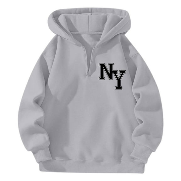 SIYUDAN Women 's Hoodies Sweatshirts Long Sleeve Zip Up Hoodie Oversized Hoodie for Women Light Gray Sweatshirt Women s Cute Winter Outfits for Women Clothes