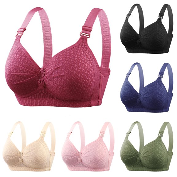 SIYUDAN Women's Plus Size Wireless Thin Underwire Supportive Soft Full Coverage Bustier for Moms Seniors, Size E
