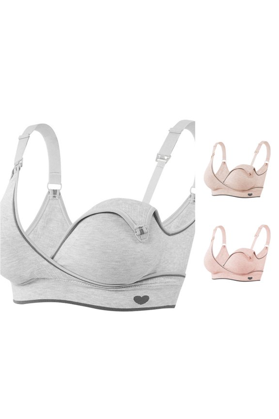 Women's Pregnancy Breastfeeding Underwear Without Steel Ring Stitching Bra Women Supportive Bras Full Coverage Tshirt Bralettes, Size 40/90