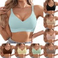 thumbnail image 1 of SIYUDAN Women's Seamless Jelly Gel Wireless Comfort T Shirt Bra Bralette Soft Support Everyday Women Women's Wireless Bra Seamless Bras Full Coverage Bra, Size L, 1 of 7