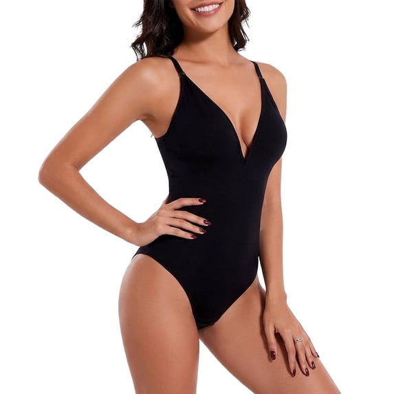 SIYUDAN Women's Seamless Waist Cincher Bodysuit Shapewear Leotard Yoga Fitness XL