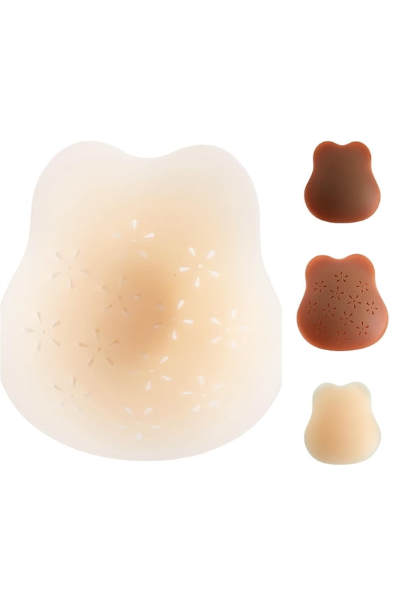 Women's Sticky Pasties Nipple Covers Silicone Strapless Bra Petals Women No Underwire Full Coverage T-Shirt Bra, Size M