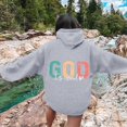 thumbnail image 1 of SIYUDAN Women's Sweatshirts Hoodies Christian Sweatshirts Graphic Letter Print Sweatshirt Oversized Lightweight Pullover For Women Fall Outfits For Women 2025 Trendy College Clothes For Women, 1 of 3