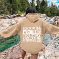 thumbnail image 1 of SIYUDAN Women's Sweatshirts Hoodies Jesus Loves You Sweatshirt Graphic Letter Print Sweatshirt Oversized Pullovers For Women Winter Tops For Women Women's Clothes, 1 of 3