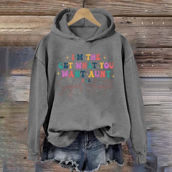 SIYUDAN Women's Sweatshirts Hoodies Long Sleeve Hoodie Pullover Sweatshirts for Women Unisex HoodieRed Hooded Sweatshirt Fall Essentials Preppy Clothes