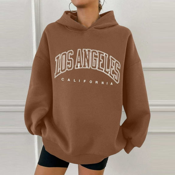 SIYUDAN Womens Hoodie Long Sleeve Pullover Sweatshirts Oversized Sweatshirt for WomenLight Blue Sweatshirts Fall Clothes for Women 2025 College Wear
