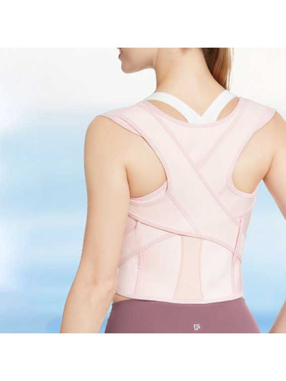 Women's Upper Back Support Brace Posture Trainer Non Adjustable Straps Alignment M