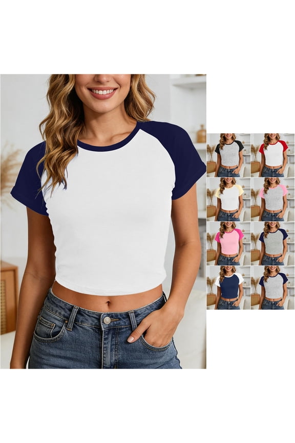 Womens Clothing Korean Style Fashion T Shirt Summer Basic Top Desire Tee Casual Streetwear Female Blouse, Size L