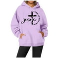 thumbnail image 1 of SIYUDAN Womens Hoodie Jesus Hoodies Oversized Graphic Hoodies For Women Pullover Hoodies Fall Jacket Women Women Fashion, 1 of 3